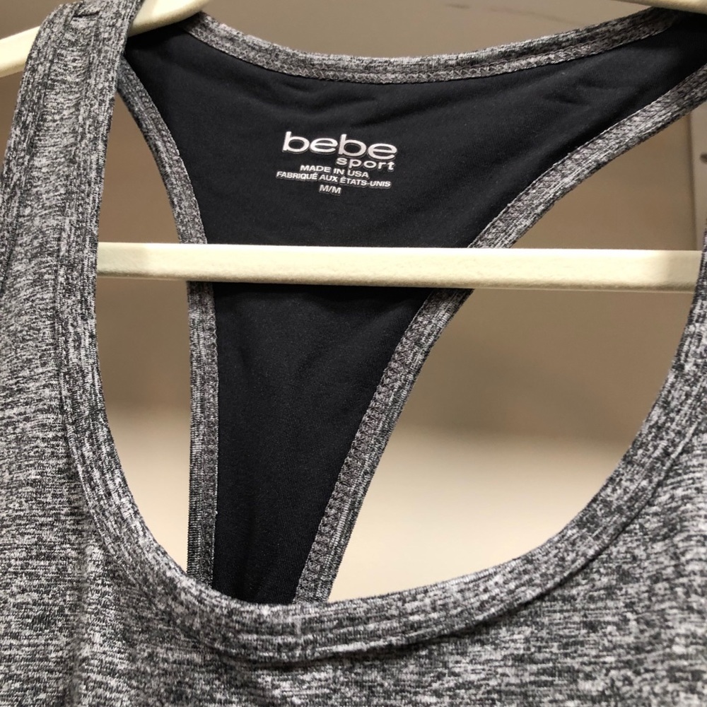 Bebe black and gray tank top - Picture 3 of 3
